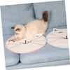 Round Cotton Cat Scratching Mat, White view 4
