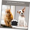 Non-Slip Silicone Feeding Mat for Cats and Dogs, Black view 2