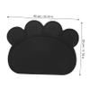 Non-Slip Silicone Feeding Mat for Cats and Dogs, Black view 4