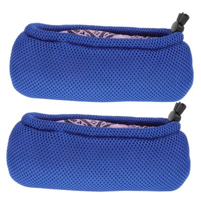 1 Pair of Non-Slip Crutch Pads, Blue, Cotton and Sponge