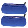 1 Pair of Non-Slip Crutch Pads, Blue, Cotton and Sponge view 1