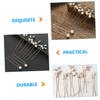 Bridal Hairpins, 6-Piece Set with Pearls, Gold Zinc Alloy view 4