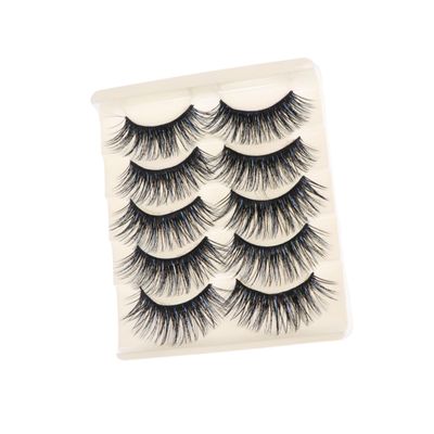 Extra-Voluminous False Eyelashes, 5 Pairs, High-Performance Fibers