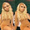 613 Blonde Brazilian Human Hair Bundles with Lace Frontal and Closure, Body Wave Remy Wig for Women (4 in) view 4