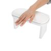 FPDZMDH Nail Arm Rest Cushion, Manicure Hand and Wrist Support, Faux Leather, White view 3