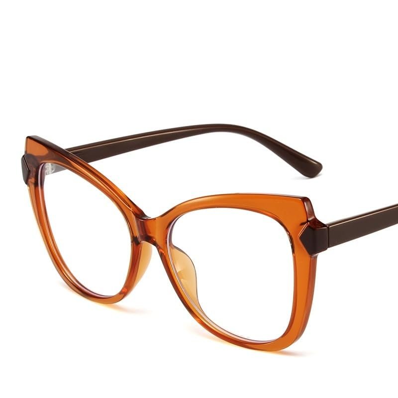 FUQINQINGOZ Bergroe Cat-Eye Blue-Light-Blocking Reading Glasses, +2.00, C5