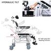 AUTUMFLATGAO 4-in-1 Reclining Shower and Commode Wheelchair view 3