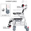 AUTUMFLATGAO 4-in-1 Reclining Shower and Commode Wheelchair view 4