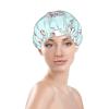 Waterproof, Reusable Shower Caps, Double-Layered for Long Hair, Compact view 3