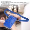 XHTLLO Portable Hairdressing Scissors Waist Bag, Waterproof PU Leather, Removable Strap, Blue view 2