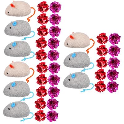 Supvox 39-Piece Cat Toy Set with Catnip and Crinkle Balls