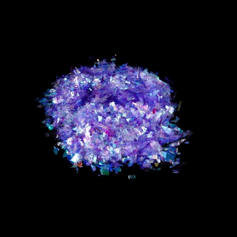 Whakano 5-Piece Nail Art Glitter Sequins Set, Purple