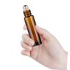 MAGICLULU 16-Piece Glass Roller Bottles with Black Plastic Caps view 3