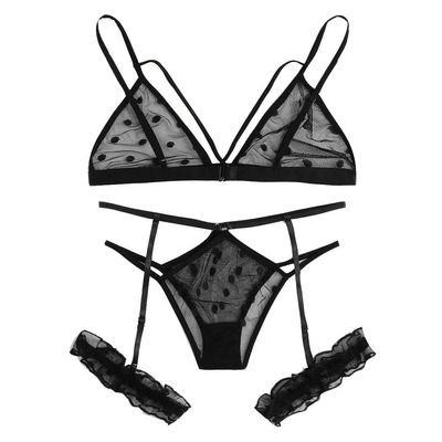 WILLBEST Sexy Women's Lingerie Set with Garters, Open-Crotch Underwear, Leopard-Print Bra, Long Babydoll and Bustier Shapewear