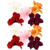 FRCOLOR 10-Piece Hawaiian Flower Hair Clips with Artificial Orchids view 1