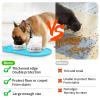 KPWACD Silicone Dog Food Mat, Non-Slip Waterproof Bowl Mat with Raised Edges view 3