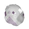 Women's Luxury Shower Cap with Multicolored Squares view 2