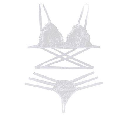 WILLBEST Women's Sexy Plus-Size Lingerie Garter Set with Floral Babydoll Bustier Top and Stockings