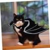 Kisangel 1pc Cat Bat Wing Halloween Costume, Comfortable Felt Pet Clothing view 4