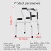 Lightweight Folding Rollator Walker for Seniors with Wheels and Seat, B Star of Light view 4