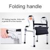 Rollator for Seniors, Foldable and Height-Adjustable, with Wheels and Seat, B Star of Light view 4
