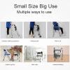 Folding Walker for Seniors with Seat and Wheels, Height-Adjustable, Lightweight, D-Star of Light view 2