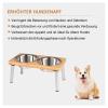 PEGGY11 Elevated Dog Bowl with Bamboo Stand, 720 ml, Set of 2 view 4