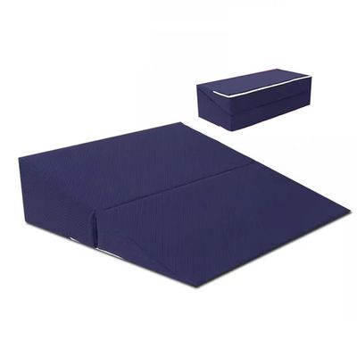 Adjustable Folding Bed Wedge Pillow, Blue, 60 x 65 x 25 cm