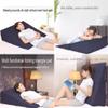 Adjustable Folding Bed Wedge Pillow, Blue, 60 x 65 x 25 cm view 3