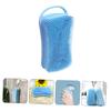 Silicone Bath Brush with Hook for Head and Body, Blue view 2