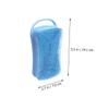Silicone Bath Brush with Hook for Head and Body, Blue view 3