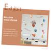 BESTonZON 4-Sheet Animal Balloon Wall Decals with Elephant and Rabbit view 4