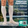 Medical Compression Socks for Men and Women - 60% Organic Cotton (Beige, XL+ (44-46)) view 4