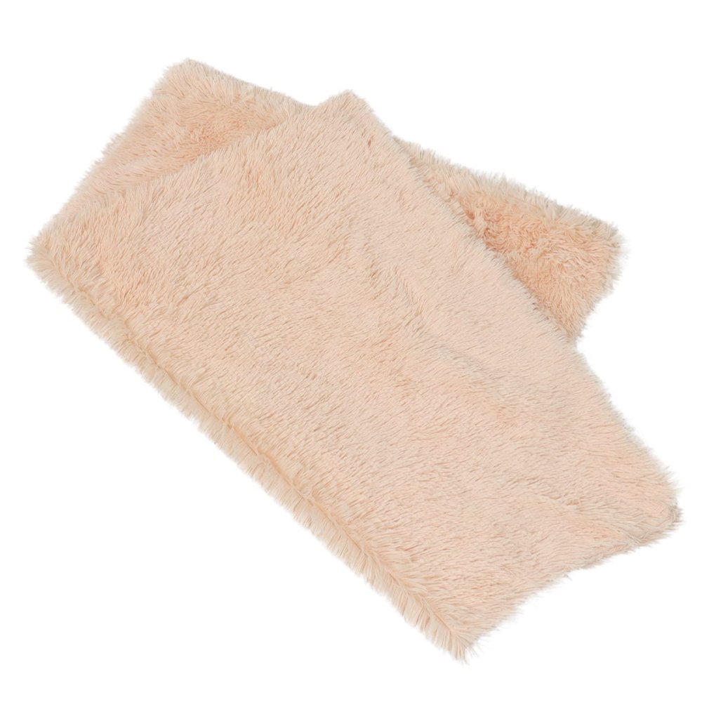 BESPORTBLE Long-Plush Pet Blanket for Dogs and Cats, Double-Layer, Warm and Portable, for Indoor and Outdoor Use, Durable, Khaki