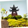FUNOMOCYA Mini Pavilion Bonsai Ornament 4.8cm h view 2