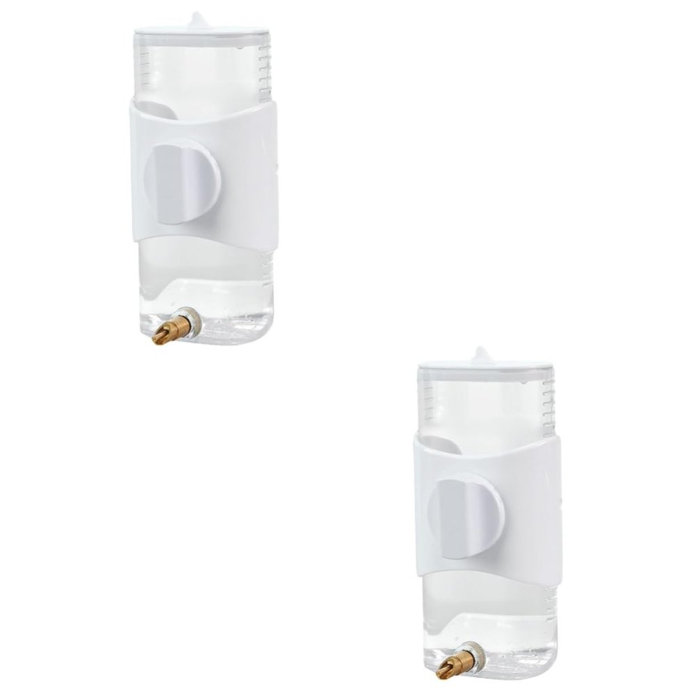 BESPORTBLE 2-Pack Parrot Cage Water Dispensers, 300 ml, White