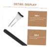 MAGICLULU 3-Piece Nose Contour and Highlighter Brush Set, Soft Fibers, Black view 2