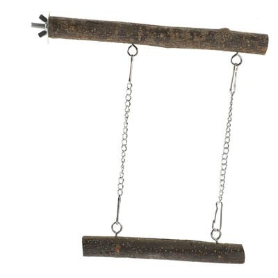 COLLBATH Bird Toy Wooden Swing
