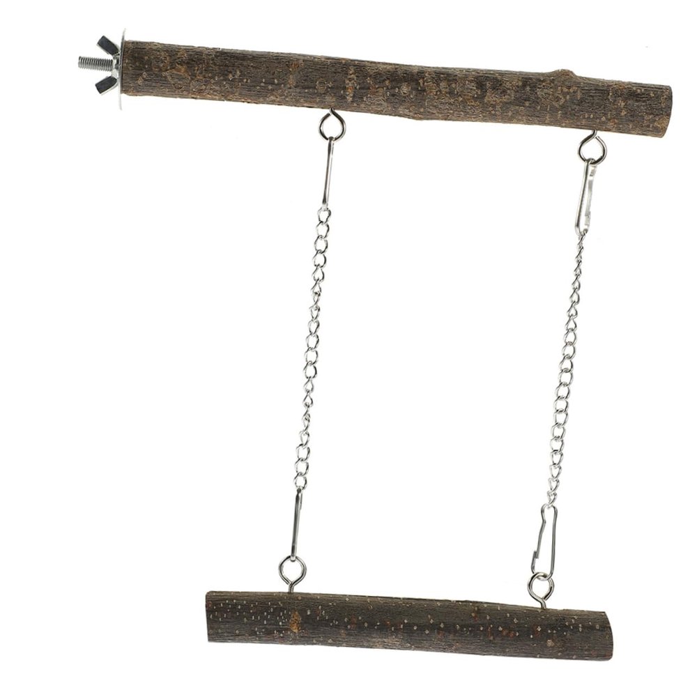COLLBATH Bird Toy Wooden Swing