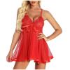 WILLBEST Women's Lingerie Set, Sheer Babydoll Cotton Bustier for Small Busts view 2