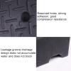 Driveway Curb Ramp, Heavy-Duty Non-Slip Threshold Transition Ramp, Black, 100 x 25 x 10 cm view 2