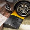 Driveway Curb Ramp, Heavy-Duty Non-Slip Threshold Transition Ramp, Black, 100 x 25 x 10 cm view 4