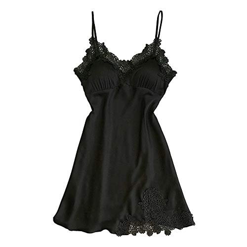 WILLBEST Women's Sexy Lingerie XXL Set, Black Babydoll, Open-Crotch, Garter Belt and Supportive Bustier