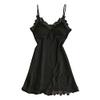 WILLBEST Women's Sexy Lingerie XXL Set, Black Babydoll, Open-Crotch, Garter Belt and Supportive Bustier view 1