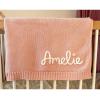 ZXH Personalized Hand-Embroidered Baby Blanket view 1
