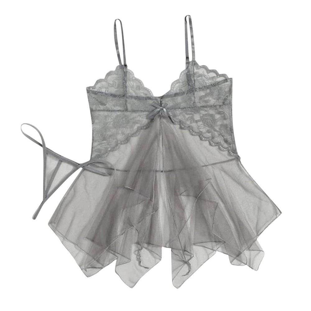 WILLBEST Women's Sexy Lingerie XXL Set, Blue Babydoll with Underwire Bra Bustier, Boxer Shorts and Straps, Size Chart