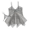 WILLBEST Women's Sexy Lingerie XXL Set, Blue Babydoll with Underwire Bra Bustier, Boxer Shorts and Straps, Size Chart view 1