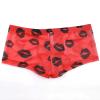 Kielsjajd Men's Black Boxers – Sexy Lip-Print Transparent Mesh Shorts view 3