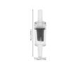 Aquarium Air Pump Check Valves, 10-Pack (Transparent Black) view 3