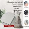 Cat-Proof Stainless Steel Window Screen with Self-Adhesive Tape, Transparent Balcony Netting (Color: Gr...) view 2